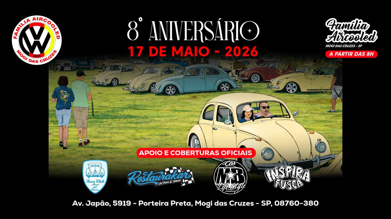 8º Aniversário Família AirCooled Mogi das Cruzes